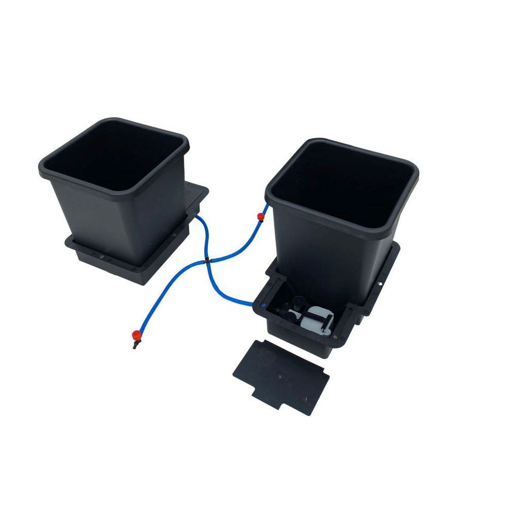 Autopot 1Pot, 2 květináče bez nádrže (Aquavalve5) pohled zezadu