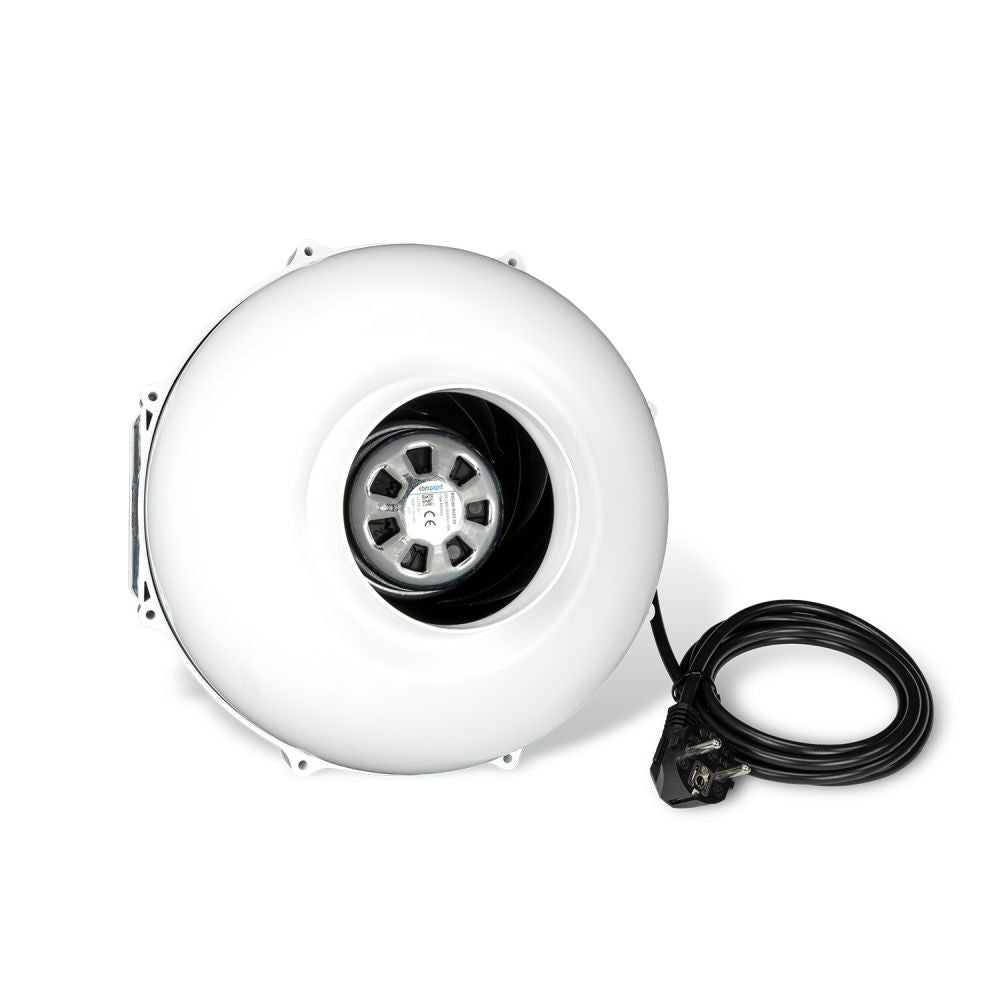 Prima Klima Ventilateur PK100-ECblue 100 mm - 580 m3/h, moteur EC vue latérale