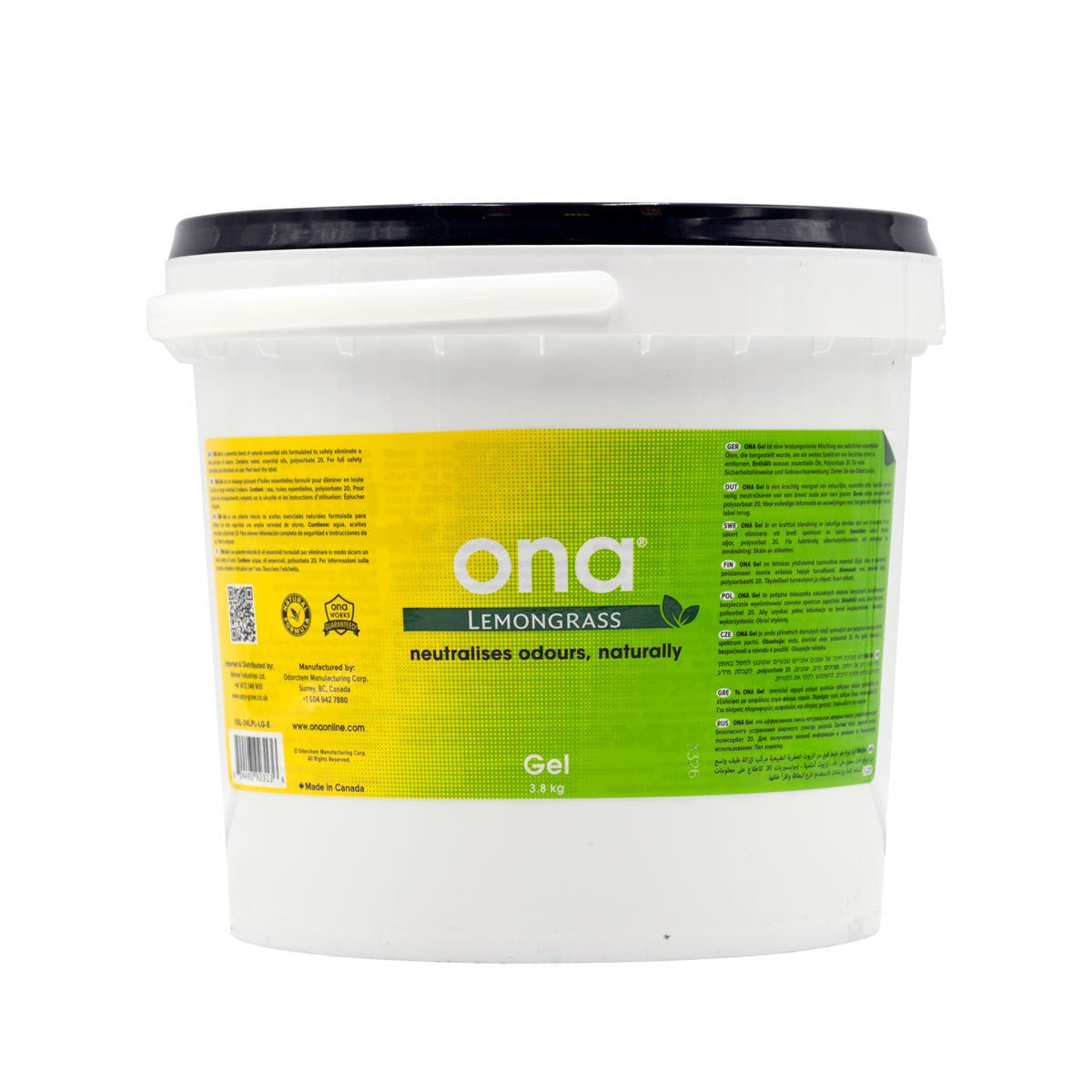 ONA Gel Lemon Grass 4 l widok z boku