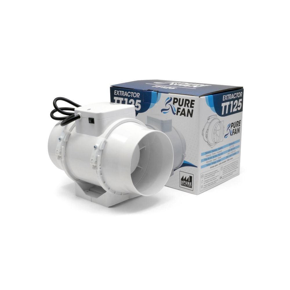 Pure Factory Fan TT 125 - 220/280 m3/h vooraanzicht