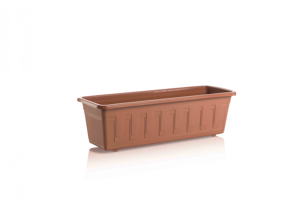 Plastkon truhlík Garden Terakota, 50x17x15 cm boční pohled