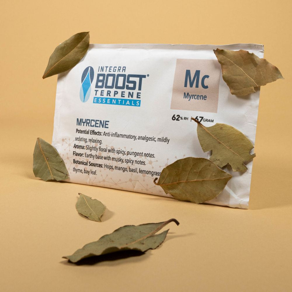 Integra Boost Terpene Essentials Myrcen 67 g, 62%, BOX 12 ks pohled zepředu