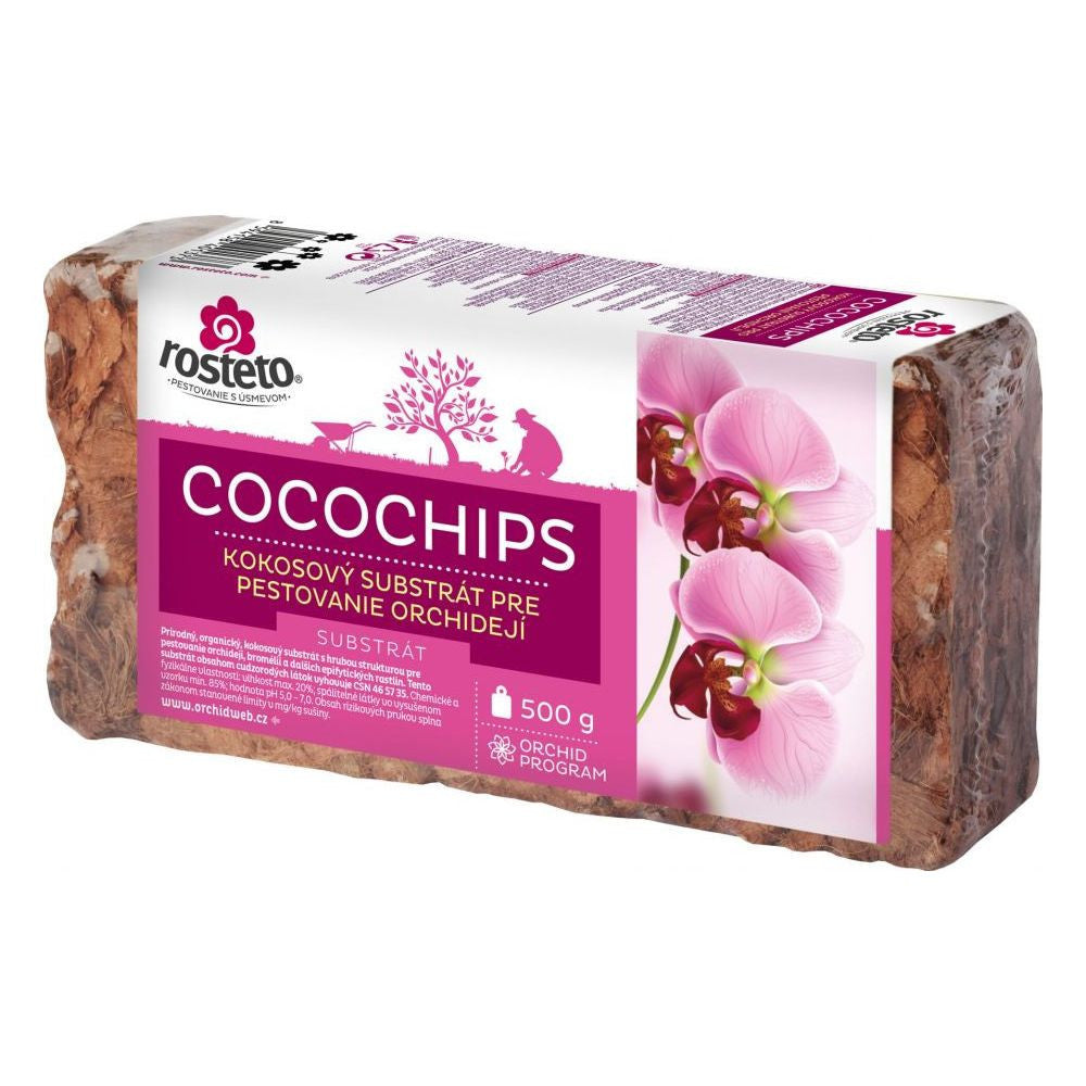 Cocochips pour orchidées - copeaux de noix de coco pressés 500 g vue de face
