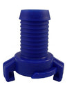 Raccord rapide AquaKing bleu, pièce pour tuyau 1/2" vue de face
