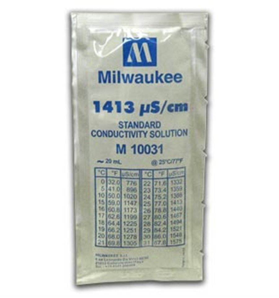 Milwaukee EC 1.413 20 ml, kalibrační roztok boční pohled