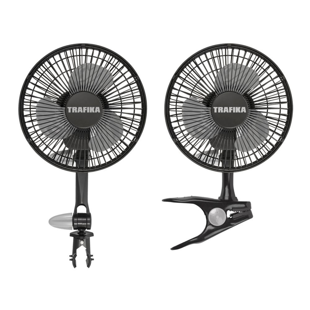 Trafika Clip Fan 5W, cirkulační ventilátor boční pohled