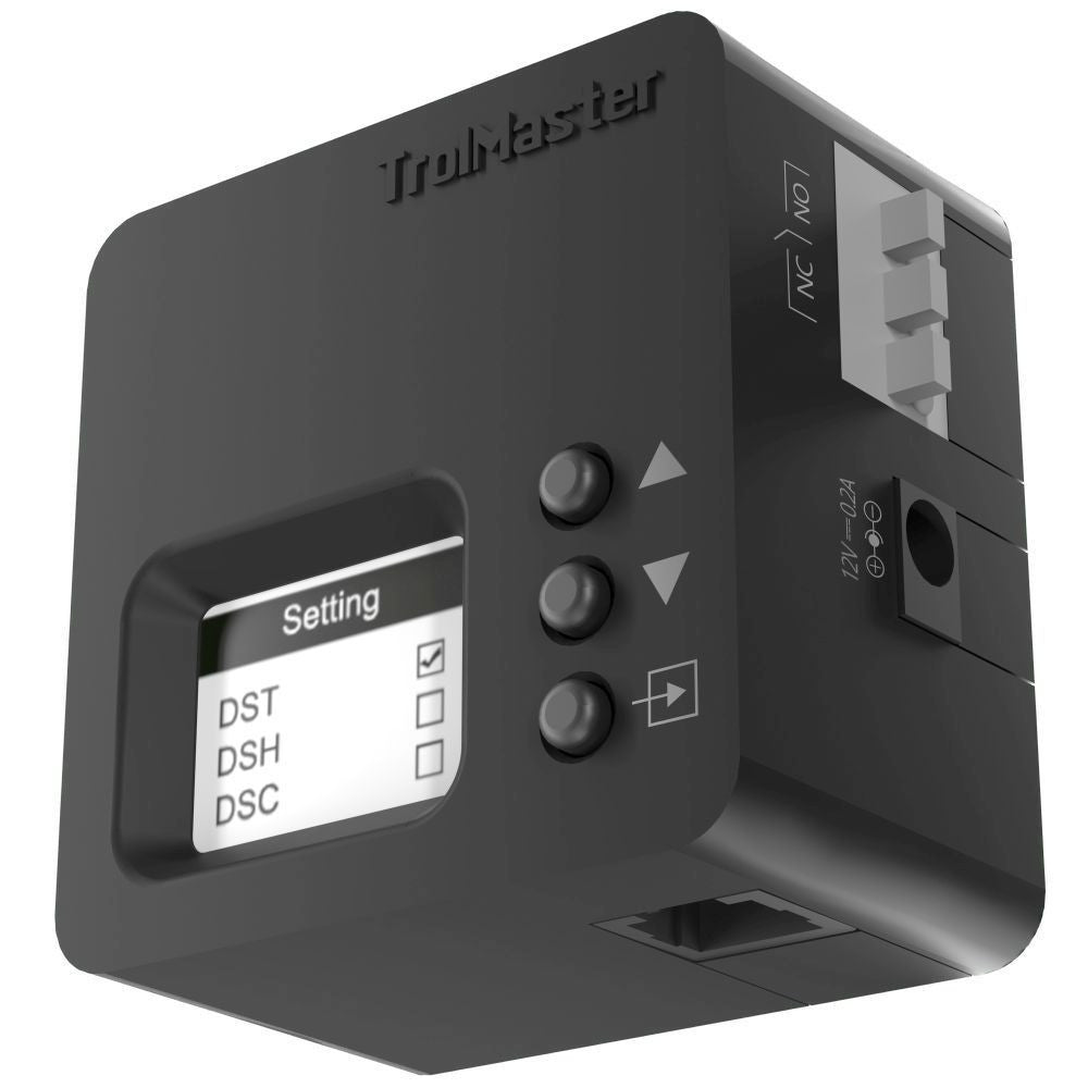 Trolmaster Dry Contact Station Single Pack & Cable set (DSD-1) - s adaptérem (CZ/EU koncovka) pohled zepředu