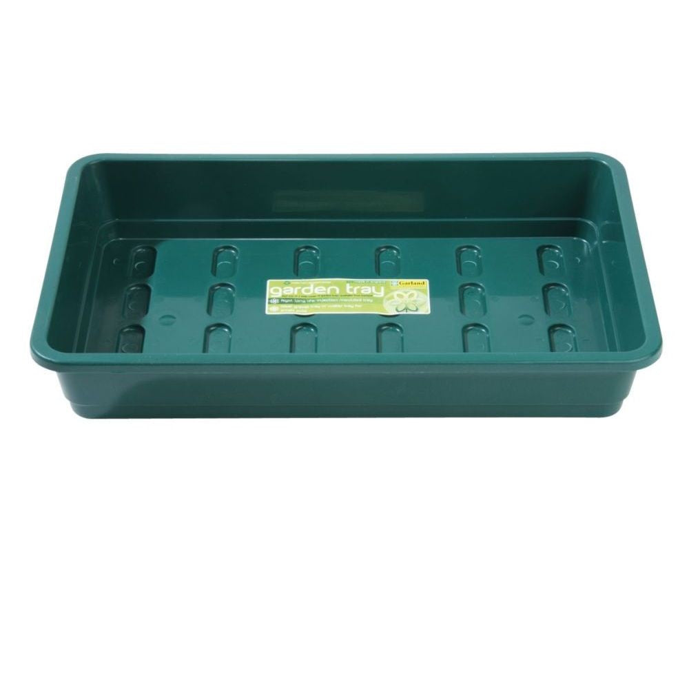Garland sous-plat en plastique Midi Garden Tray Vert 37.5x23x6 cm vue de face