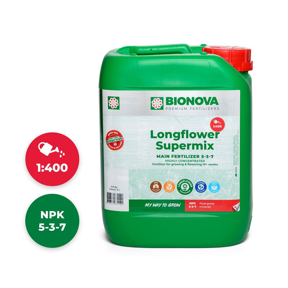 BioNova Longflower Supermix 5 l pohled zepředu
