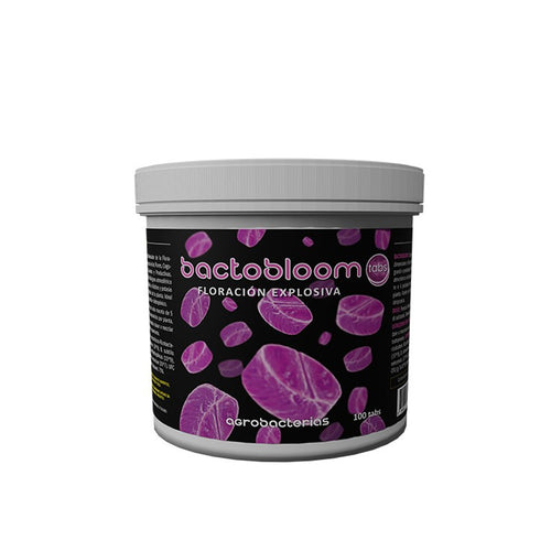 Agrobacterias Bactobloom, potenciador de floración natural 50 uds, tabletas vista lateral
