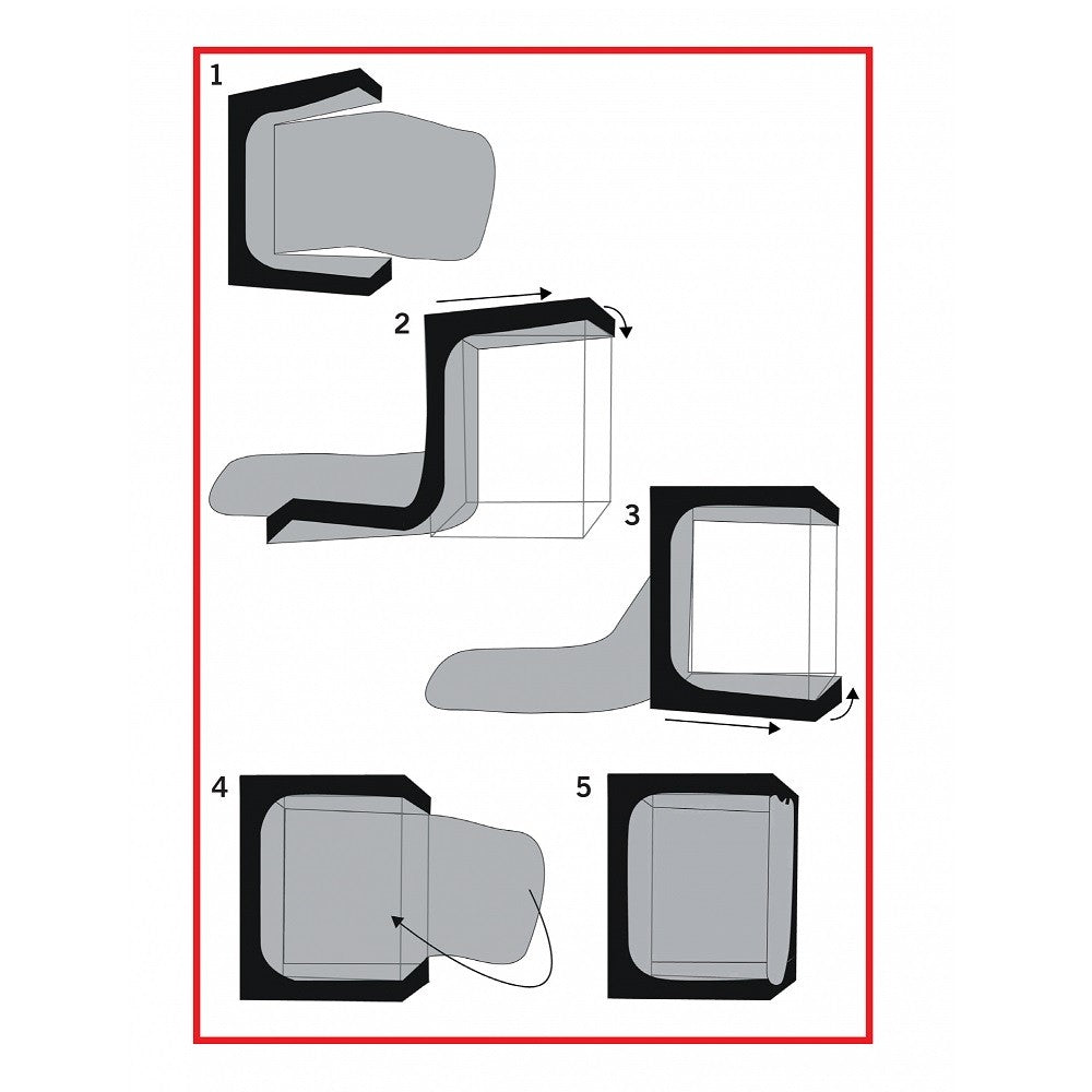 Secret Jardin Hydro Shoot 150x150x200 cm, HS150 R2.0 boční pohled