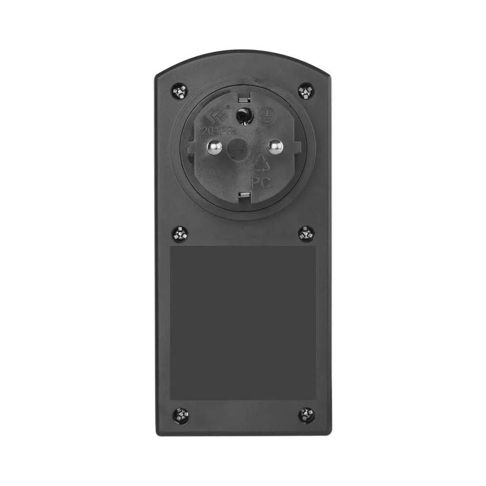 Emos časovač – mechanická spínací zásuvka venkovní IP44 boční pohled