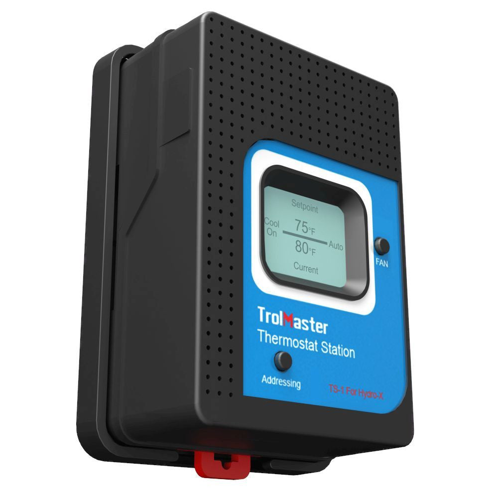 Trolmaster Thermostat Station pro konvenční HVAC (TS-1) boční pohled