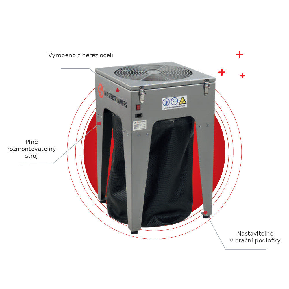 Master Trimmer MT Standard 50, pro mokrý trim pohled zezadu