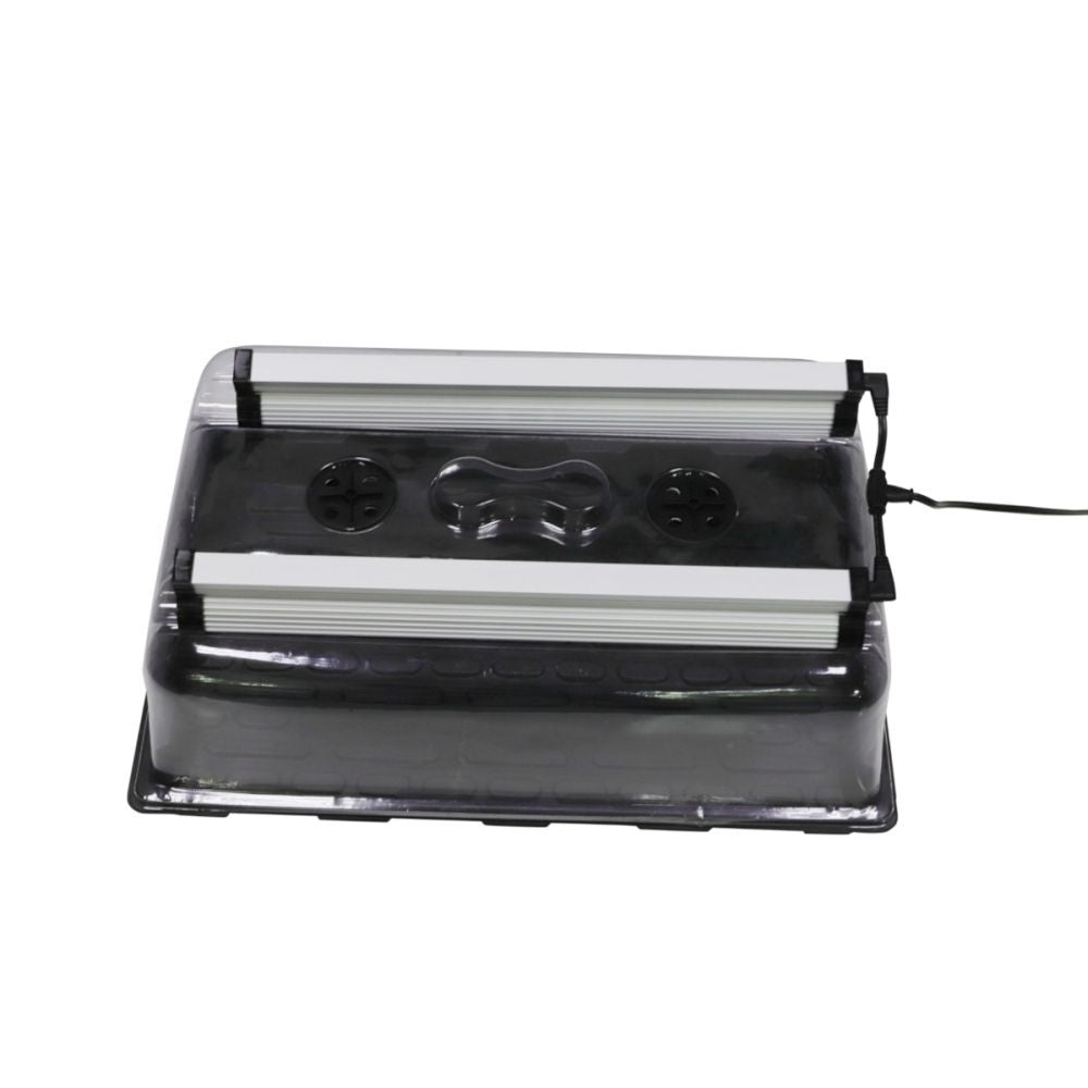 GENT skleník, nevyhřívaný, pro 2x GENT LED, 58x37.5x22 cm pohled zepředu