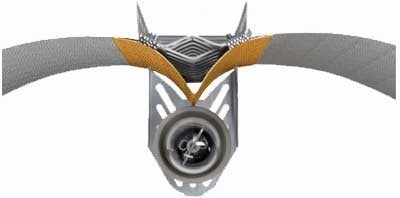 Prima Klima Azerwing Vega Large LA75-V, odbłyśnik do dwóch świetlówek drugi widok z boku