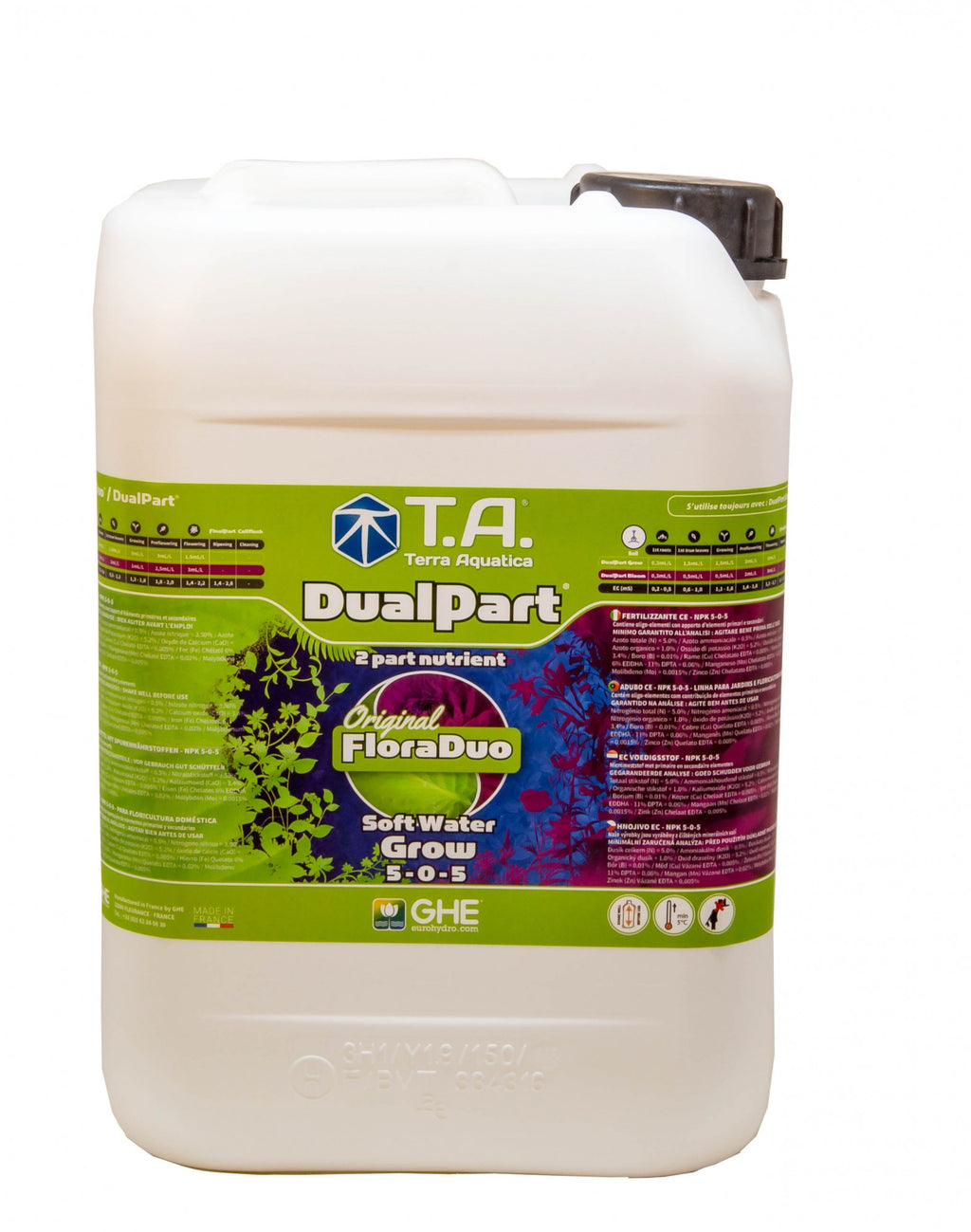 Terra Aquatica DualPart Grow SW 10 l boční pohled