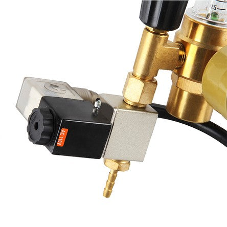 CO2 regulator - valve Side view