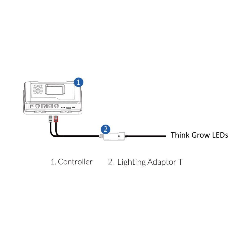 Trolmaster Lighting Control Adapter T pro ThinkGrow LED (LMA-T) pohled zezadu