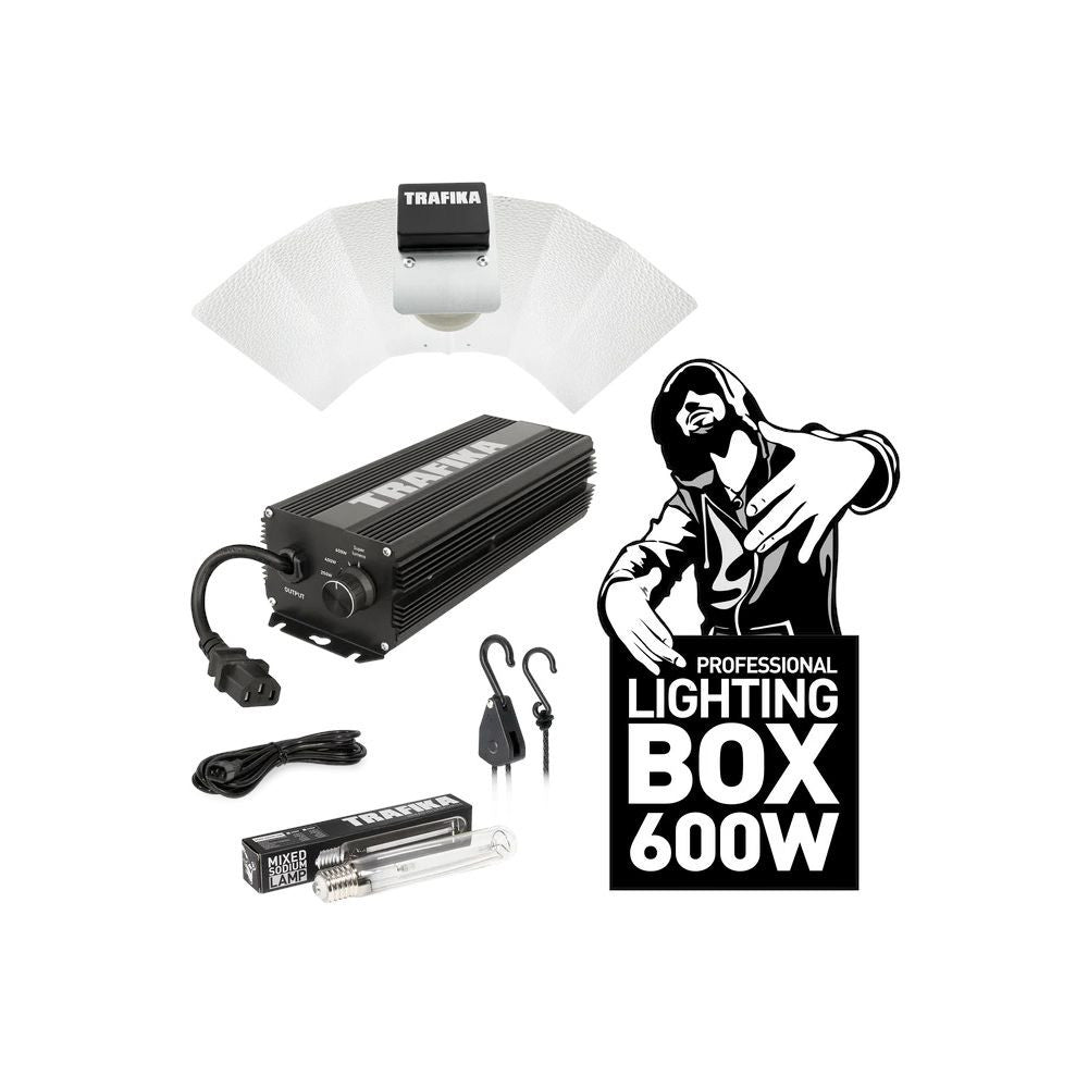 Trafika KIT Digital 600W, kompletní set osvětlení pohled zepředu