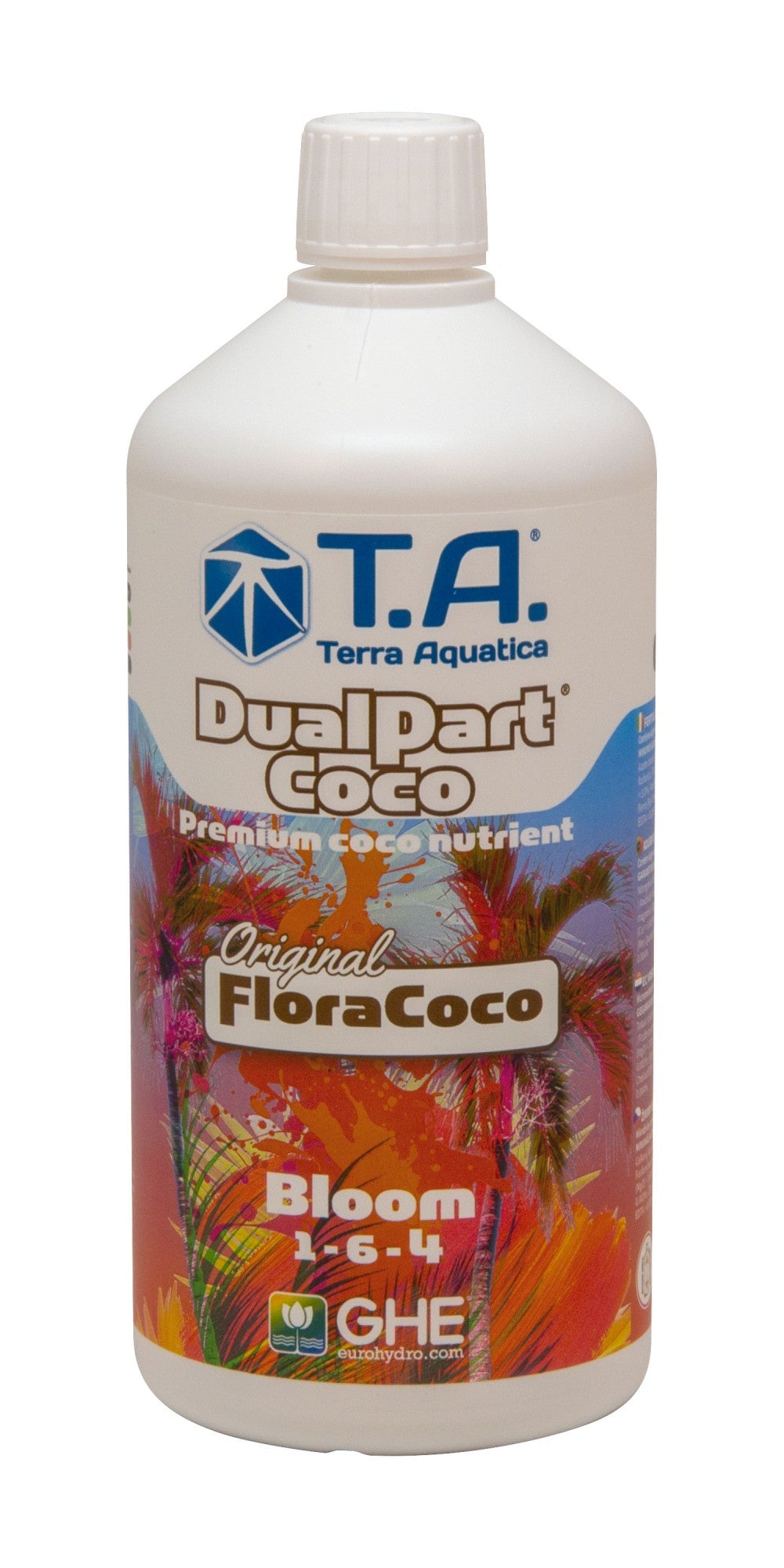 Terra Aquatica DualPart Coco Bloom 500 ml boční pohled