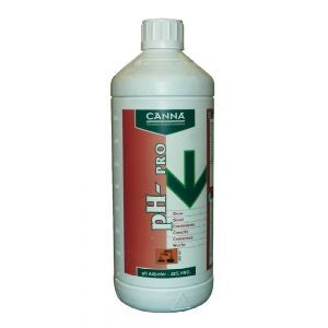 Canna pH- PRO Growth 1 l, 17% kyselina chlorovodíková + 3% dusičná na růst boční pohled