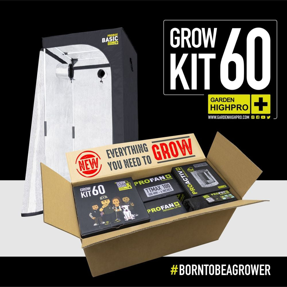 Garden High Pro Grow Kit 60 kompletní set, 60x60x160 cm pohled zepředu