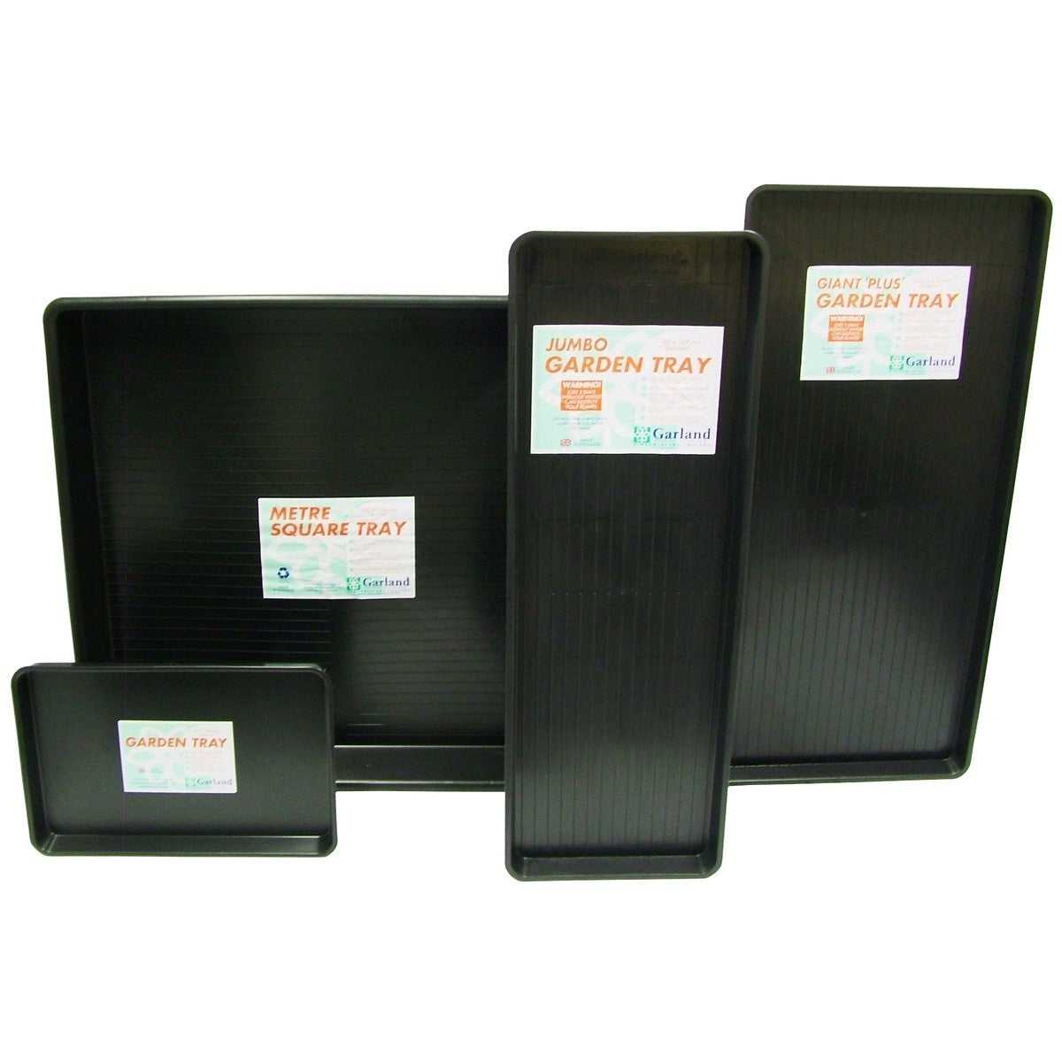 Garland podmiska plast Square Tray Black 100x100x12 cm boční pohled