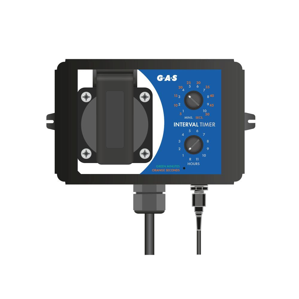 GAS Interval Timer časovač pohled zepředu