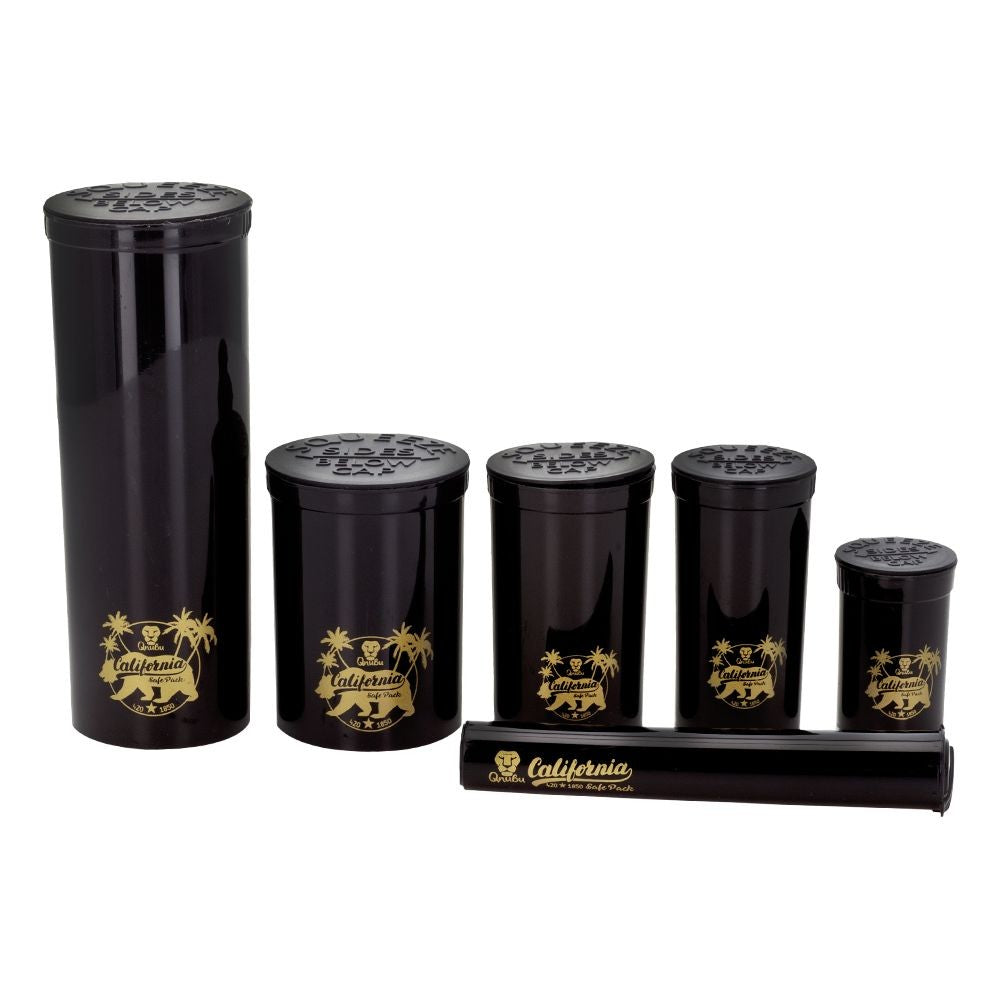 Qnubu California Pop Top 50 ml, resealable pocket container, side view