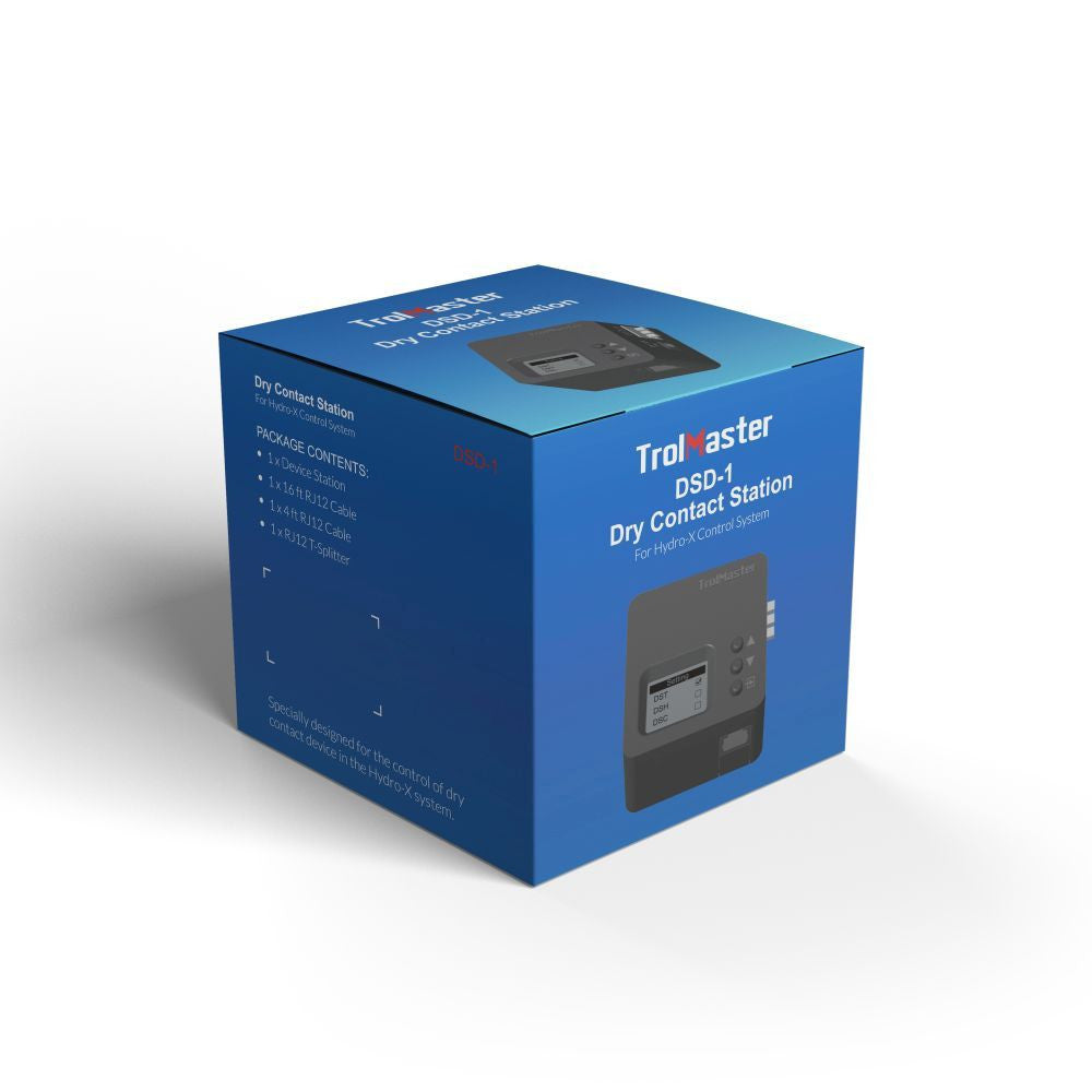 Trolmaster Dry Contact Station Single Pack & Cable set (DSD-1) - s adaptérem (CZ/EU koncovka) druhý boční pohled