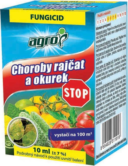 AGRO Krankheiten von Tomaten und Gurken STOP 10 ml Seitenansicht