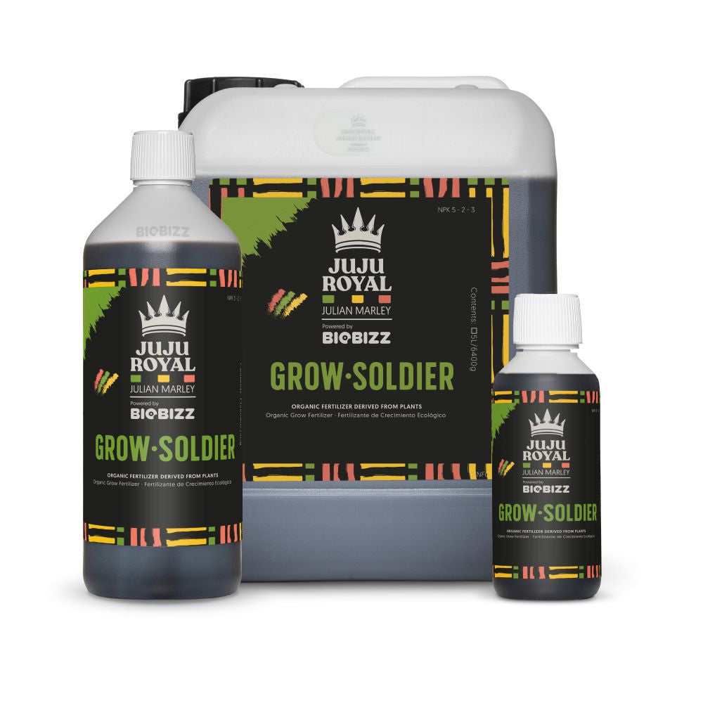 Biobizz Juju Royal Grow Soldier 5 l vue de face