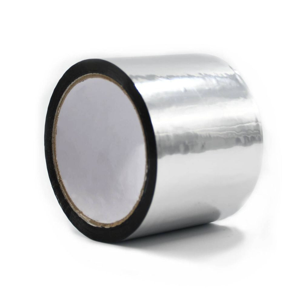 EasyGrow tape sølv 75 mm x 50 m, metalliseret frontvisning