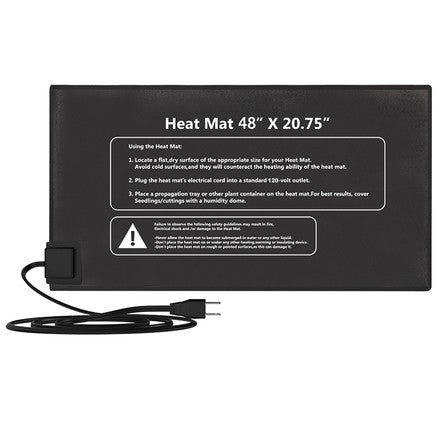 Heat Mat Medium 50x52 cm, střední výhřevná podložka 45W boční pohled