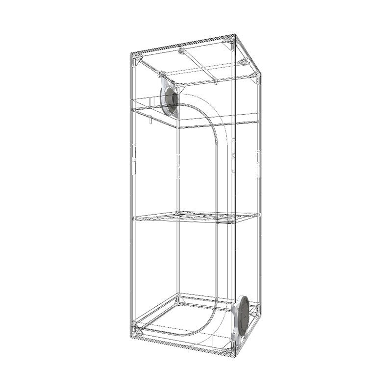 Secret Jardin Dark Street 60x60x158 cm, DS60 R4.0 boční pohled