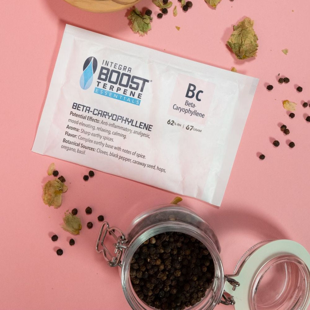 Integra Boost Terpene Essentials B-Caryophyllen 67 g, 62%, BOX 12 ks pohled zepředu
