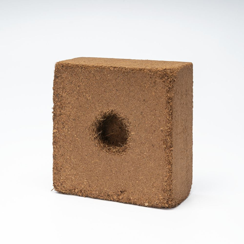 Growup! Coco Textil-Blumentopf mit dehydrierter Kokosfaser, 1 Stück von hinten