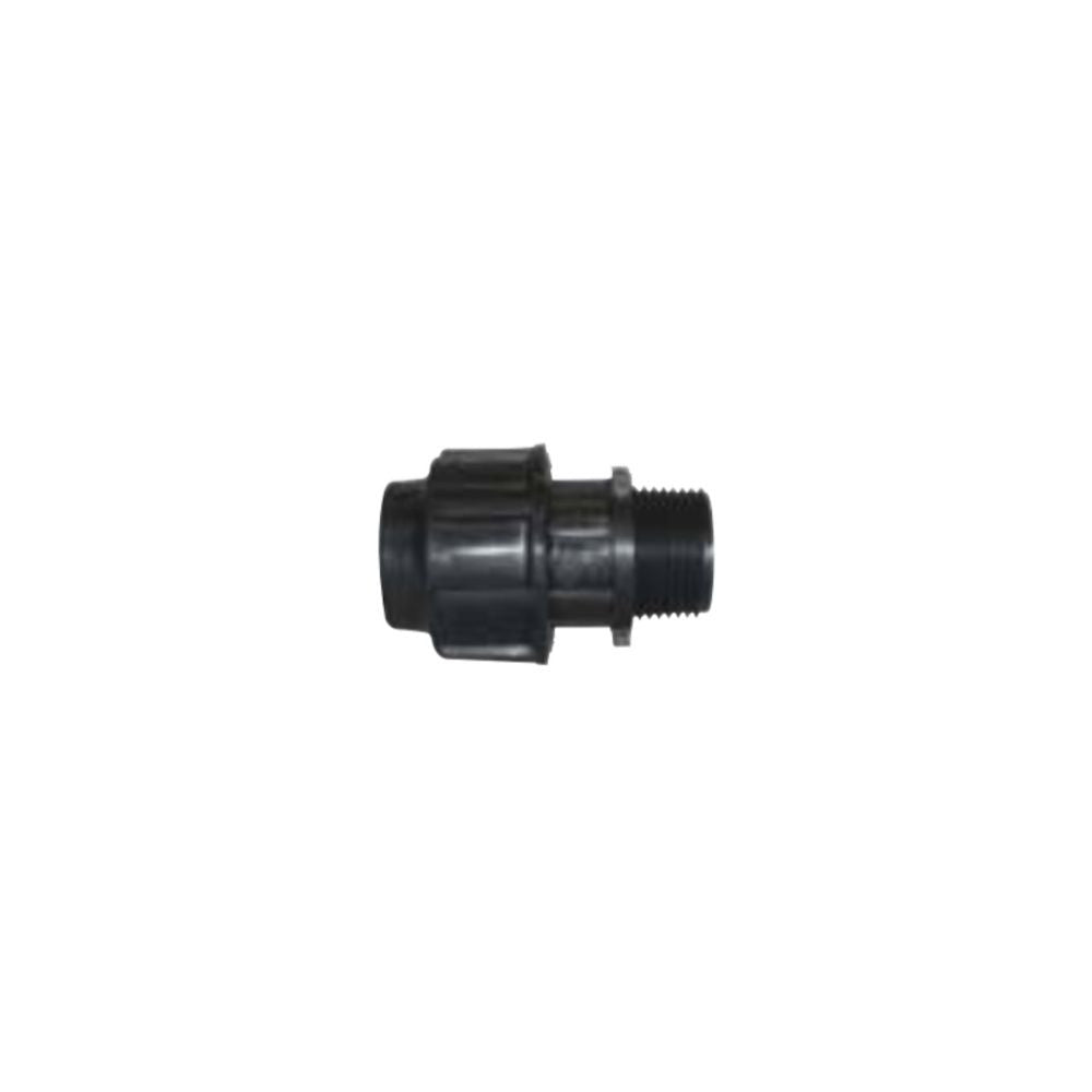 Bimex PE reducer 25 mm x 3/4" - male thread front view