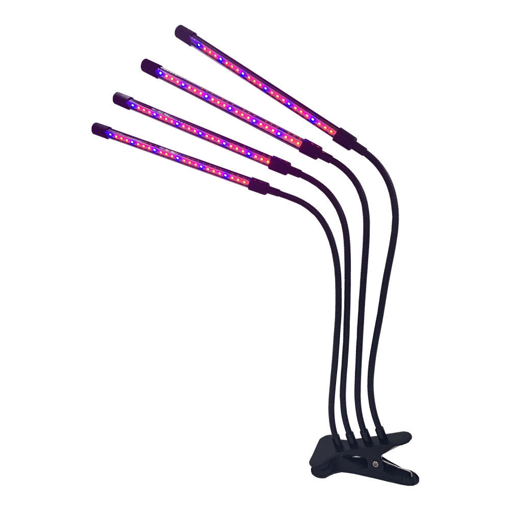 LED osvětlení s klipem, 4 nastavitelné lišty boční pohled