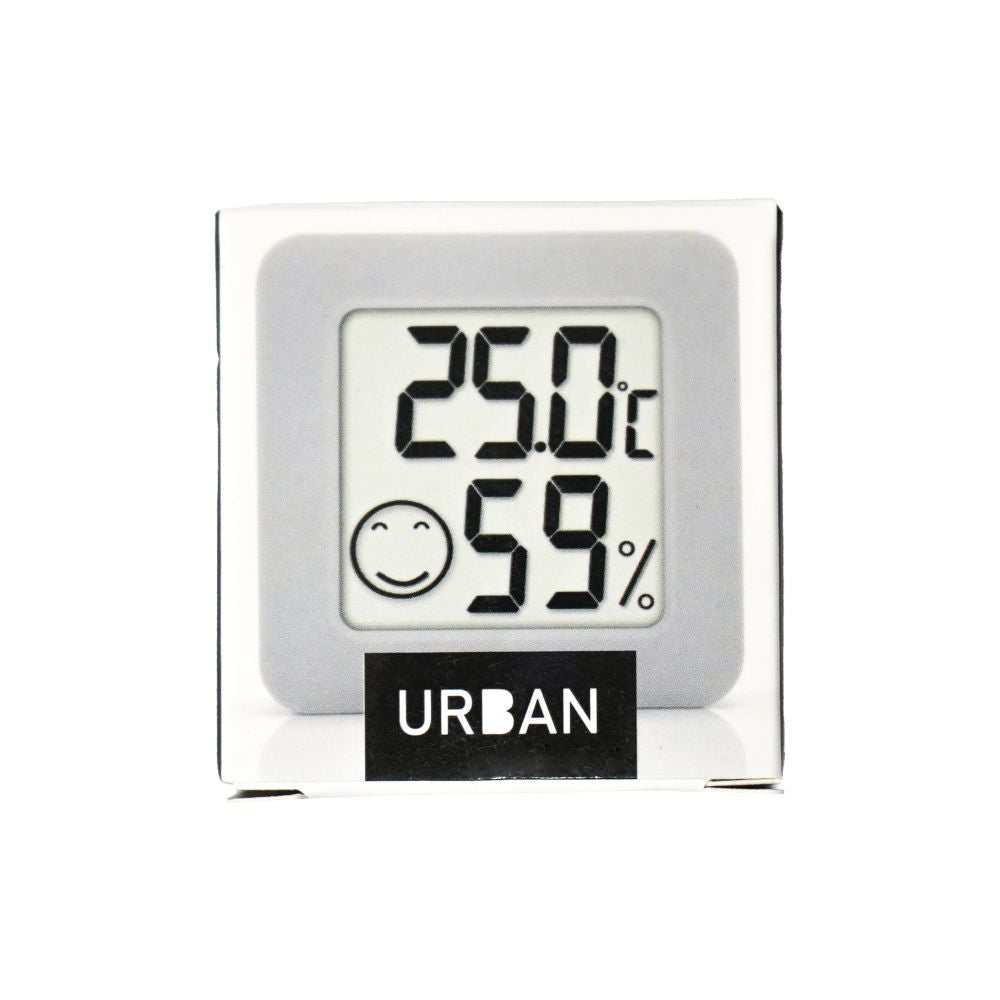 Urban Thermo-hygrometer LITE, teploměr a vlhkoměr velký displej pohled zezadu