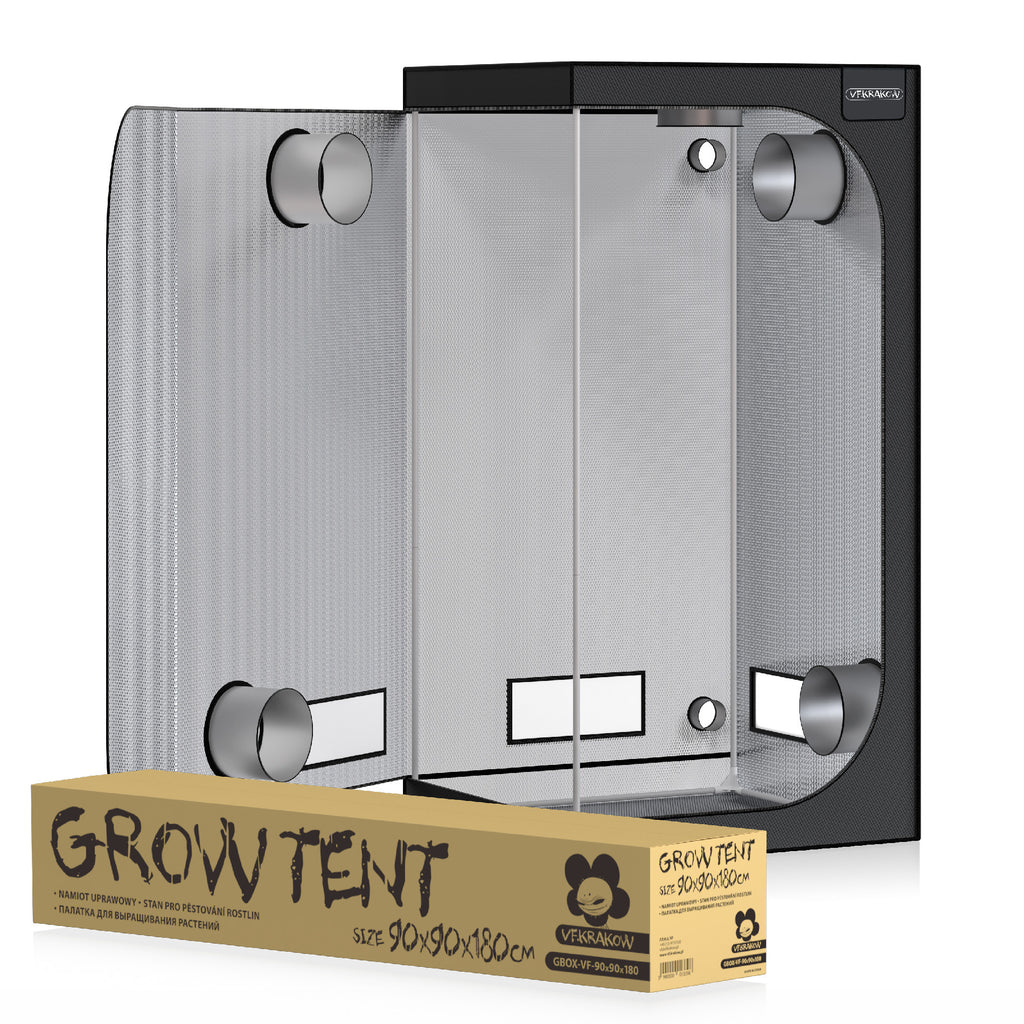 Grow Box VF 90, 90x90x180 cm Seitenansicht