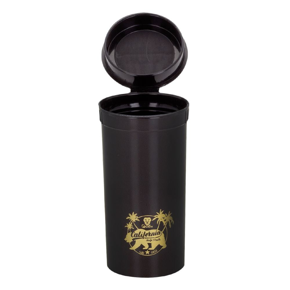 Qnubu California Pop Top 50 ml, resealable pocket container, second side view