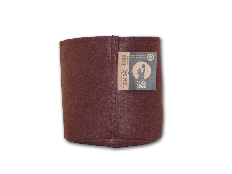 Root Pouch Boxer Brown květináč textilní 21x21 cm - 8 l pohled zepředu