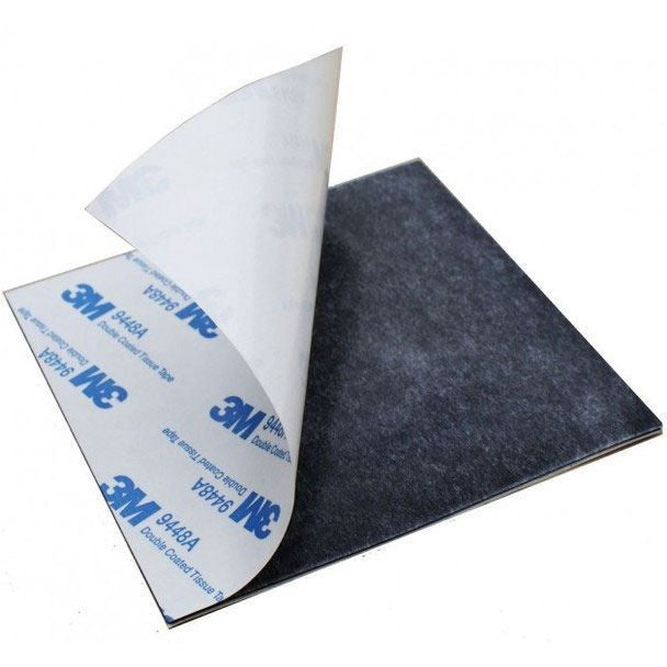 Oboustranná samolepka 40x40mm boční pohled