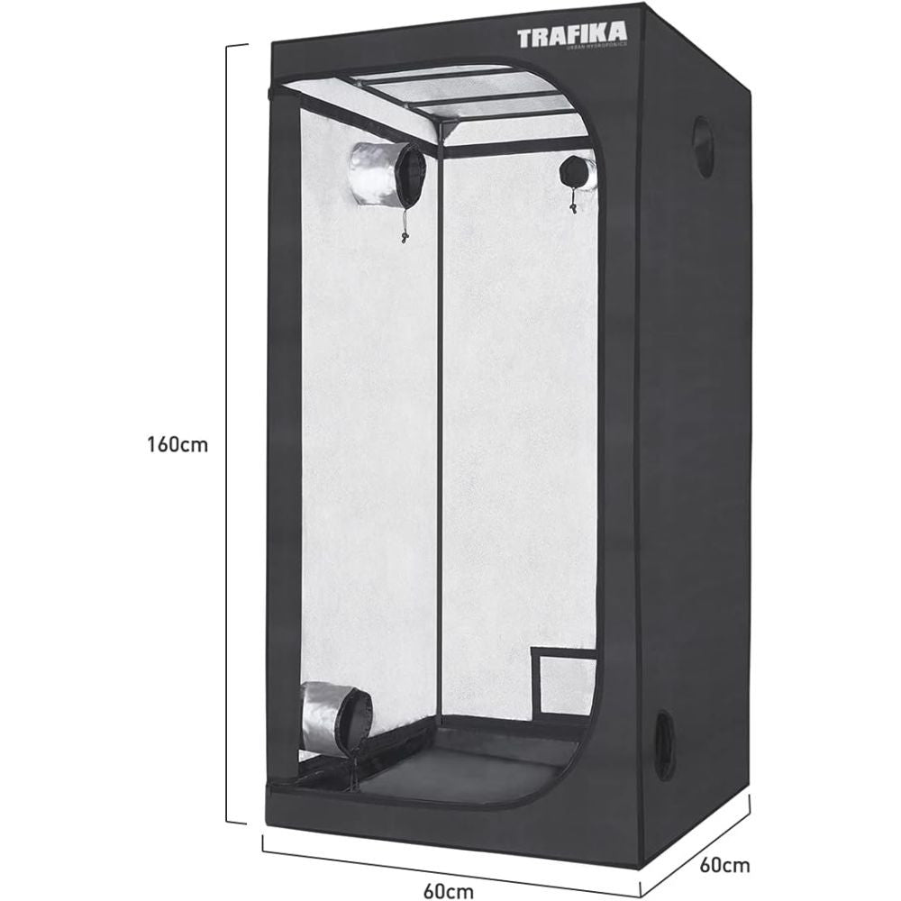 Trafika Growtent 60, 60x60x160 cm pohled zepředu