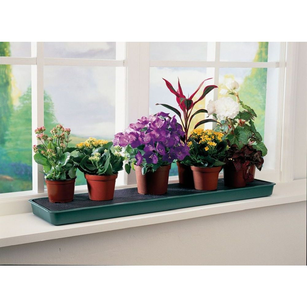 Garland pot d'arrosage automatique Self Watering Windowsill Plant Tray 76x17x3.5 cm deuxième vue latérale