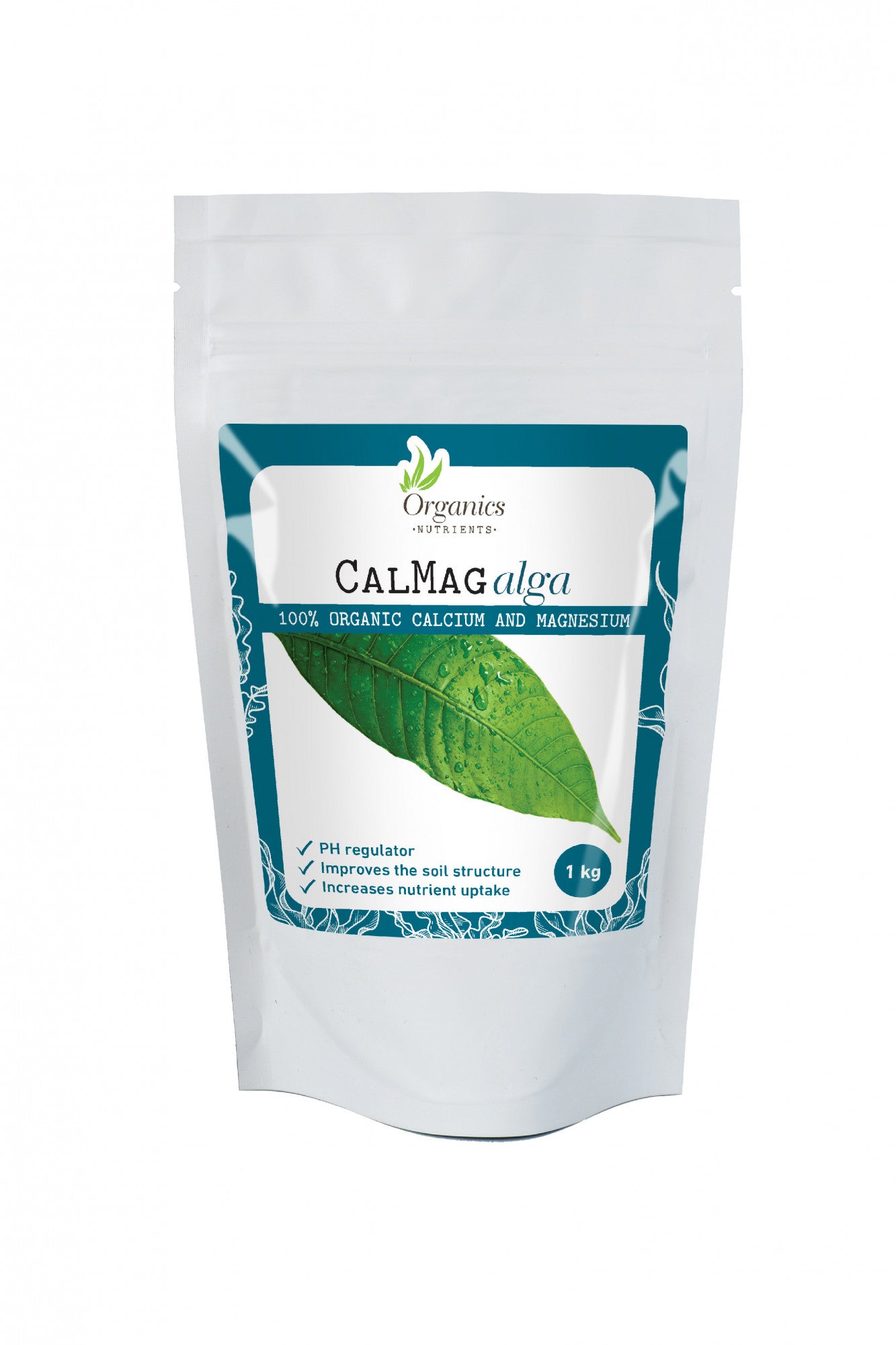 Organics Nutrients Calmag Alga 1 kg boční pohled