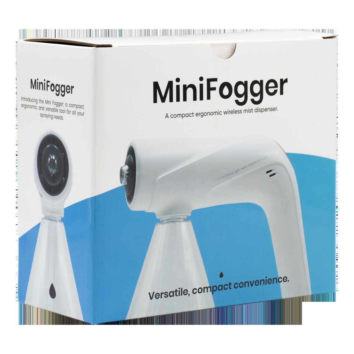 Mini Nano Fogger Spray Gun mlhovač, 270 ml boční pohled