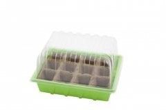 HGA Garden Propagator 32 & Woodee Pot, skleník, nevyhřívaný, 23x18x13 cm pohled zepředu